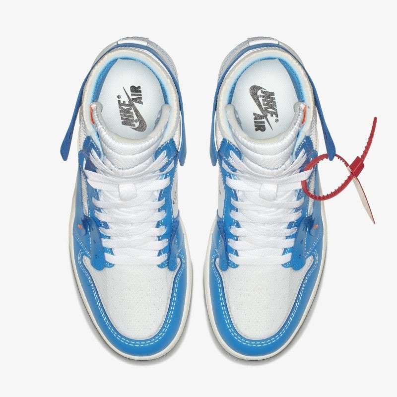 Off White x Air Jordan 1 UNC Blue AQ0818 148 Grailify